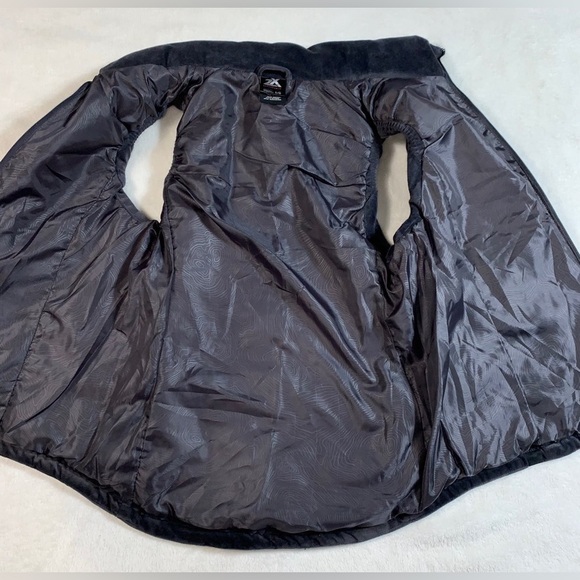 ZEROXPOSUR Dark Gray Large juniors Full Zip Soft Velour Vest Front Pockets NEW - Picture 7 of 12